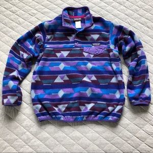 Patagonia Synchilla purple geometric Small
